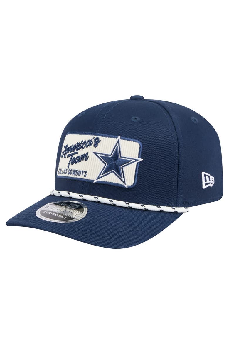 Men's New Era Navy Dallas Cowboys Chant 9SEVENTY Adjustable Hat, Main, color, Navy
