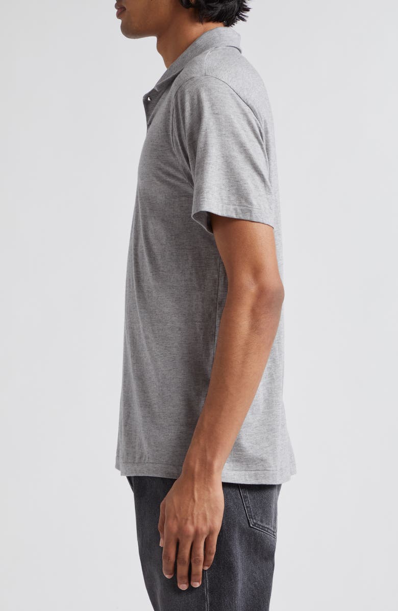 John Elliott Heathered Cotton & Cashmere Polo, Alternate, color, Grey