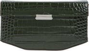TOTEME Clip Croc Embossed Leather Clutch