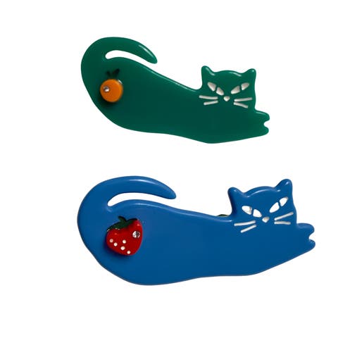 Fruit Cats Hair Clip Duo