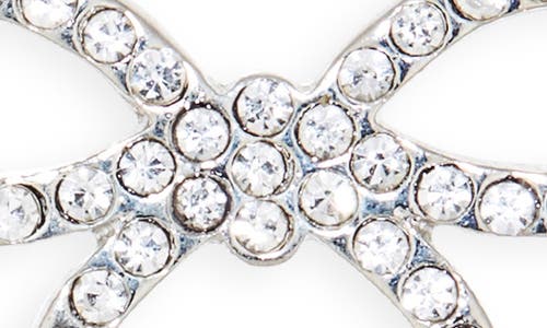Bp. Sparkle Bow Earrings In Silver