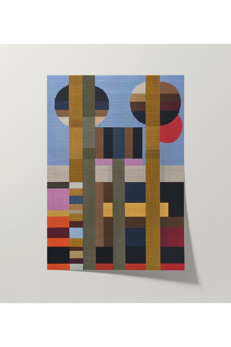 Woven Perspectives No. 13 Geometric Abstract Art Print, Alternate, color, Unframed - 12x16