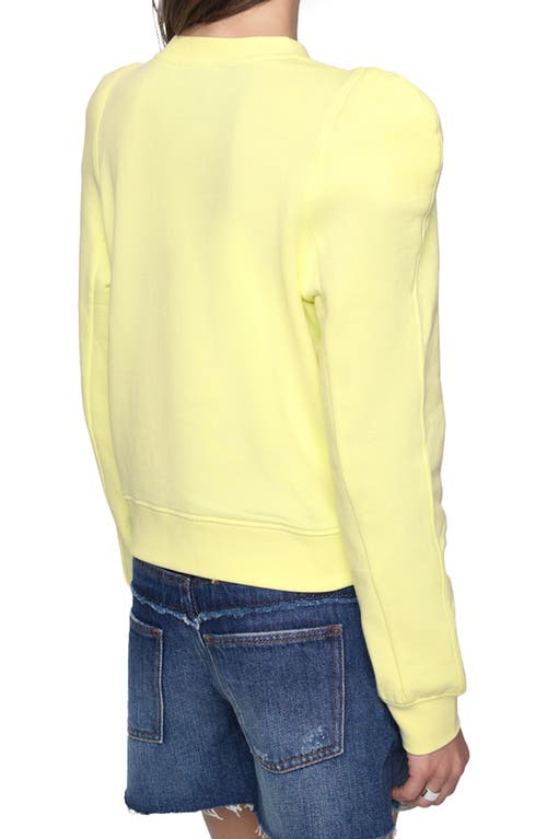 Shop Rebecca Minkoff Jade Sculpted Sweatshirt In Chamomile
