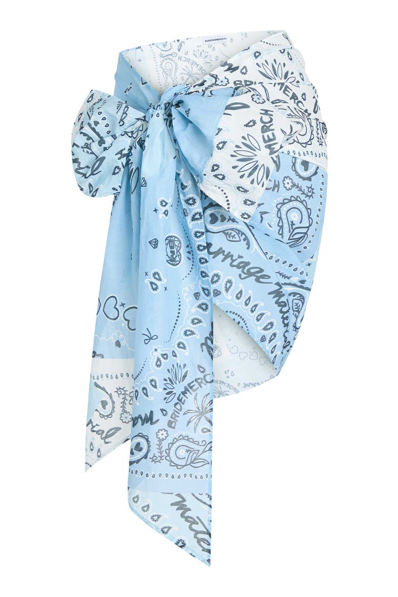 Bandana Tie Sarong, Alternate, color, Blue