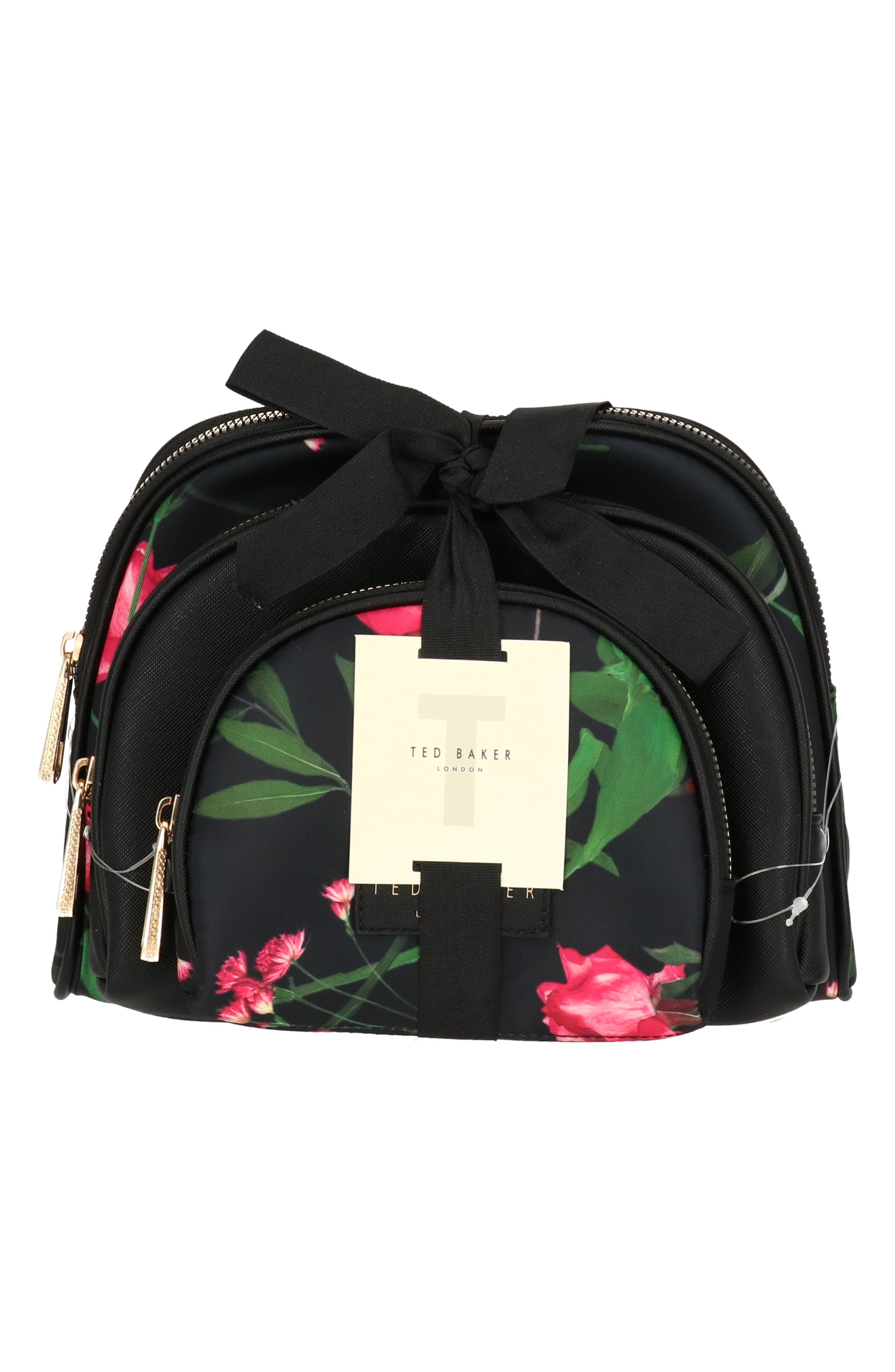 Ted Baker 3-Piece Cosmetic Bag Set, Main, color, 