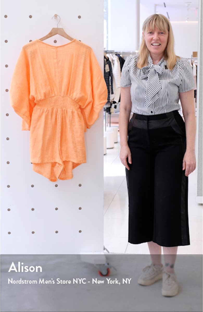 free-est Pietro Tie Back Romper, sales video thumbnail