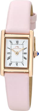 PORSAMO BLEU Karolina Leather Strap Watch, 21.5mm x 30mm