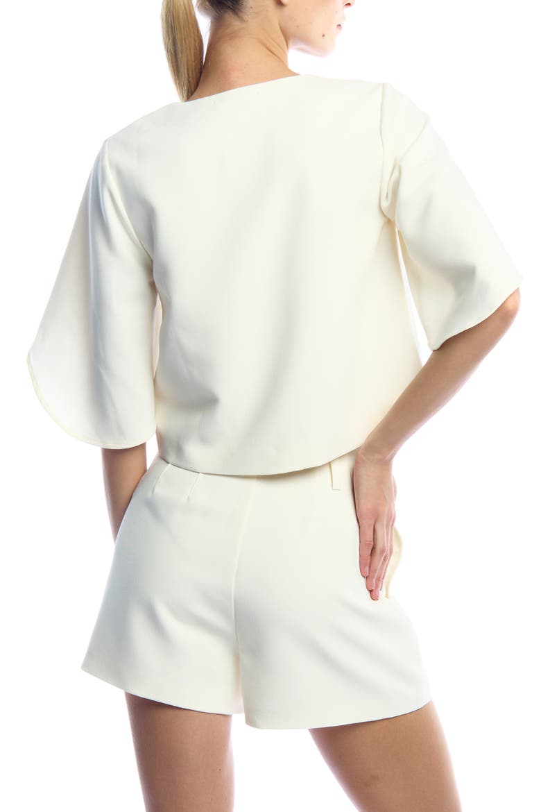 Amalfi Deep V Blouse, Alternate, color, Ivory