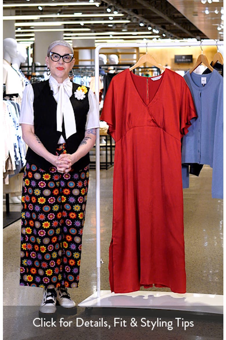 Artemis Flutter Sleeve Midi Dress video