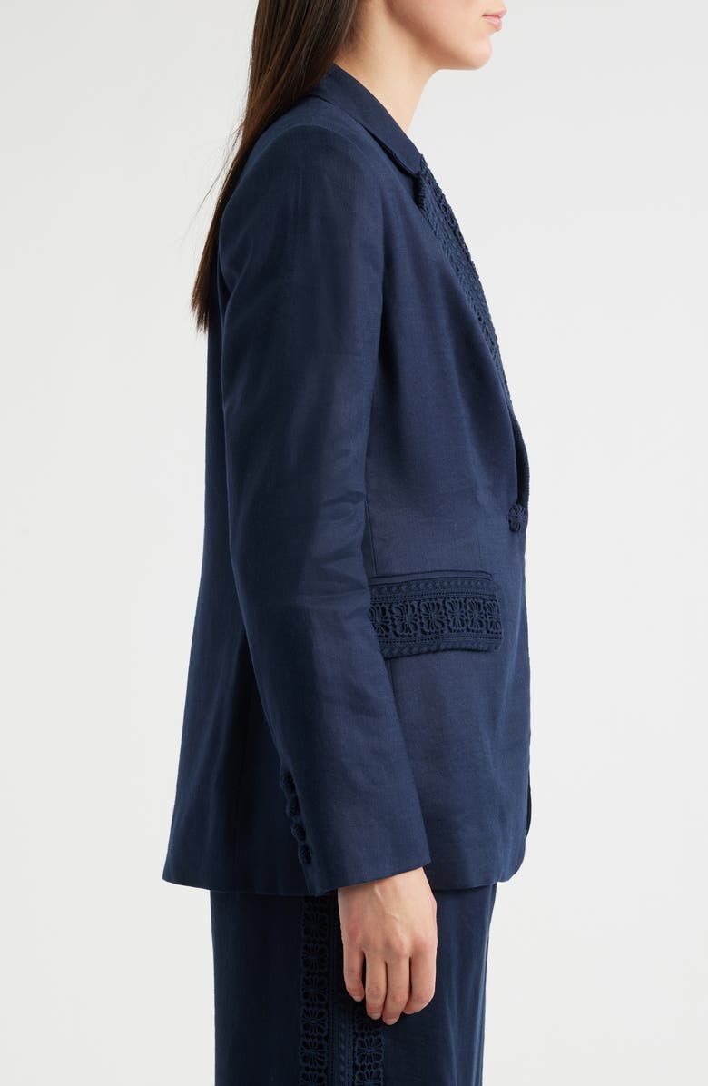 Elie Tahari The Aster Linen Blend Blazer, Alternate, color,