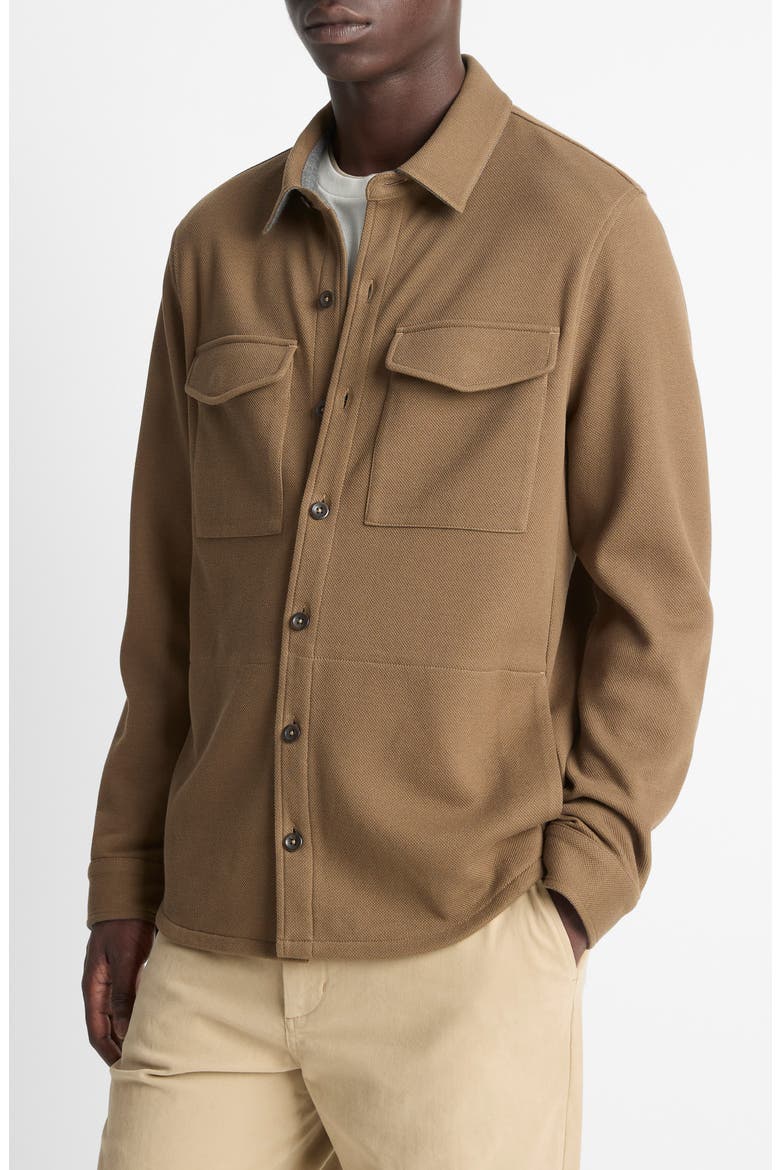 Cotton Blend Shirt Jacket, Alternate, color, HIGHLANDS/ MED H GREY