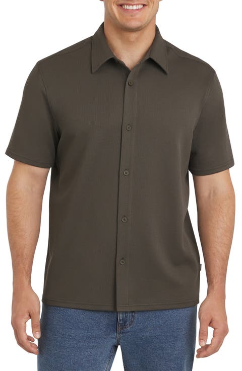 Waverly Waffle Short Sleeve Button-Up Shirt