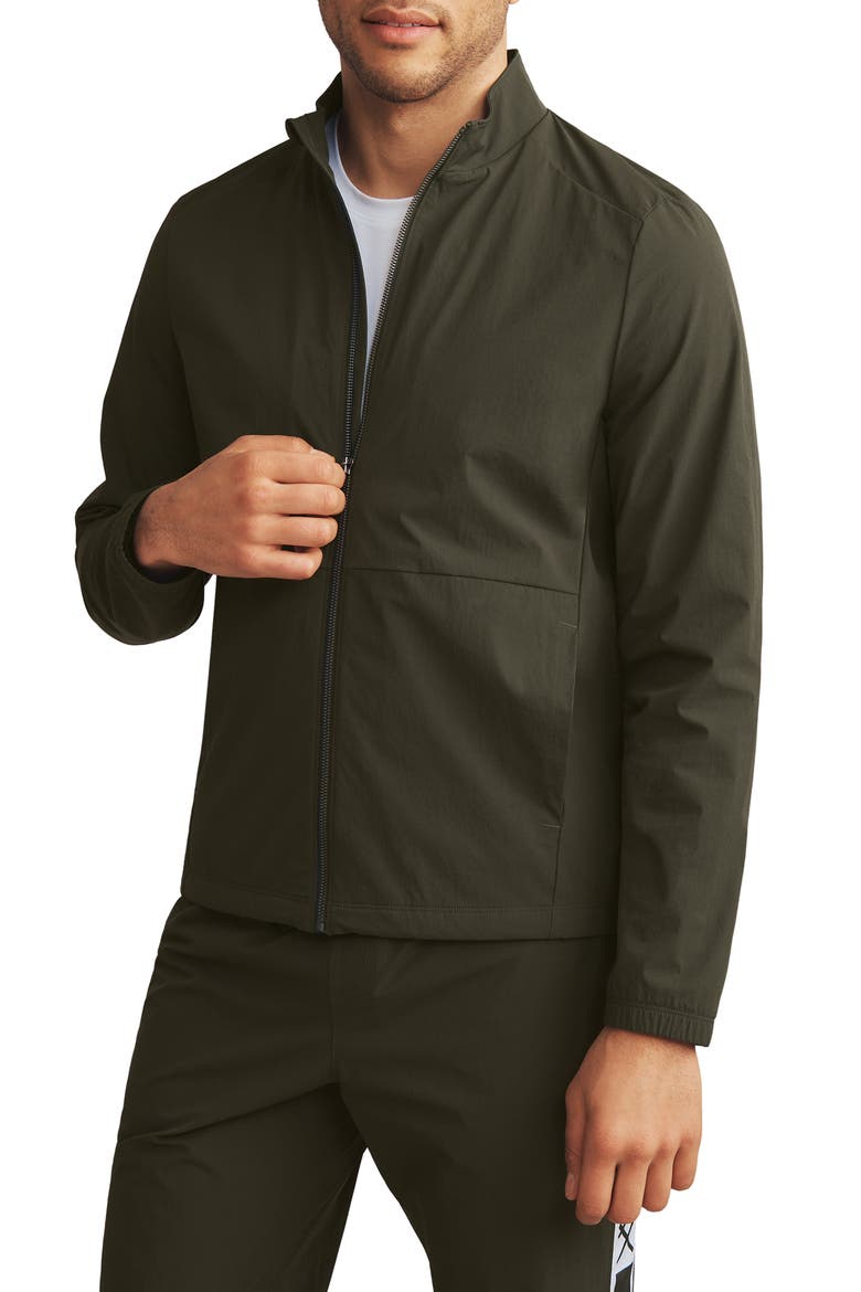 Coaches Jacket, Alternate, color, DARK MOSS