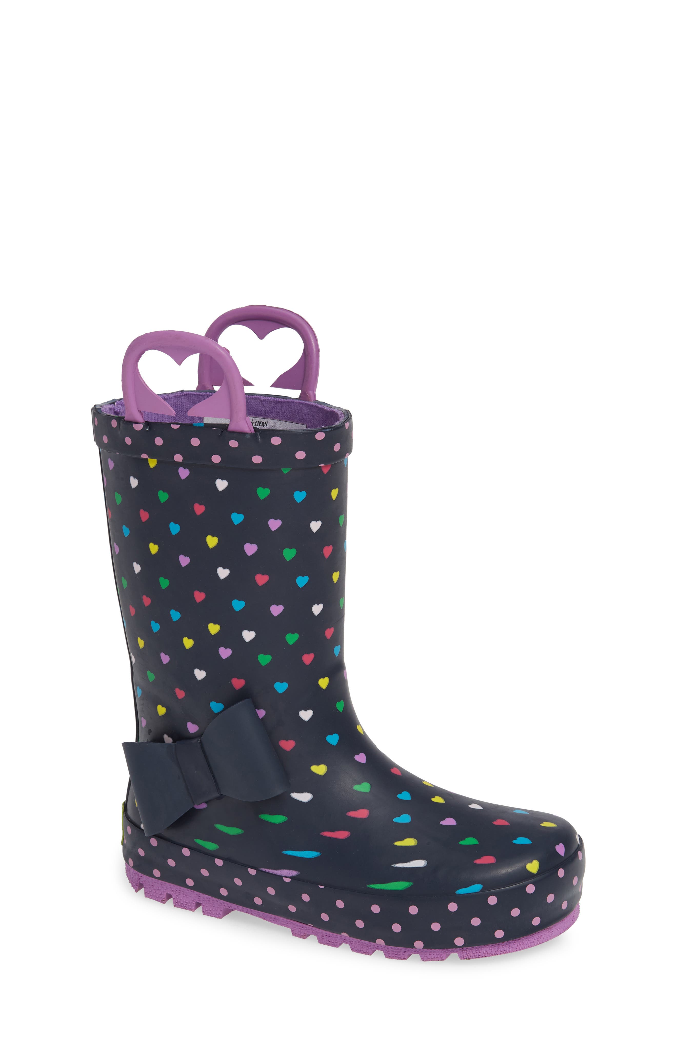 Western Chief Heart Parade Waterproof Rain Boot, Main, color, 