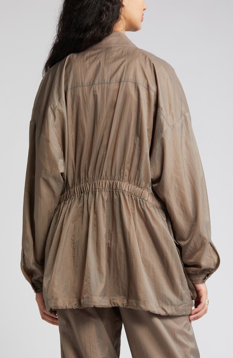 Open Edit Drawstring Waist Oversize Jacket, Alternate, color, 