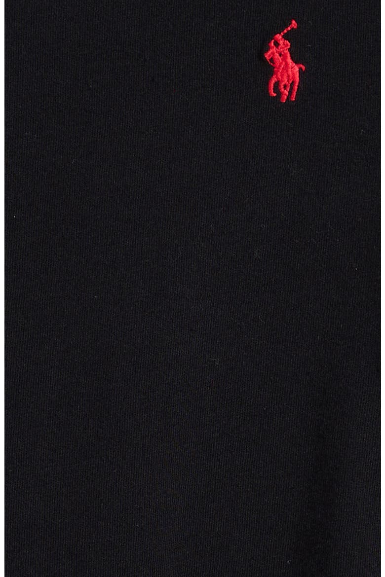 Embroidered Logo Short Sleeve T-Shirt, Alternate, color, POLO BLACK