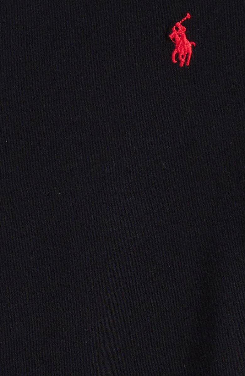 Ralph Lauren Embroidered Logo Short Sleeve T-Shirt, Alternate, color, Polo Black