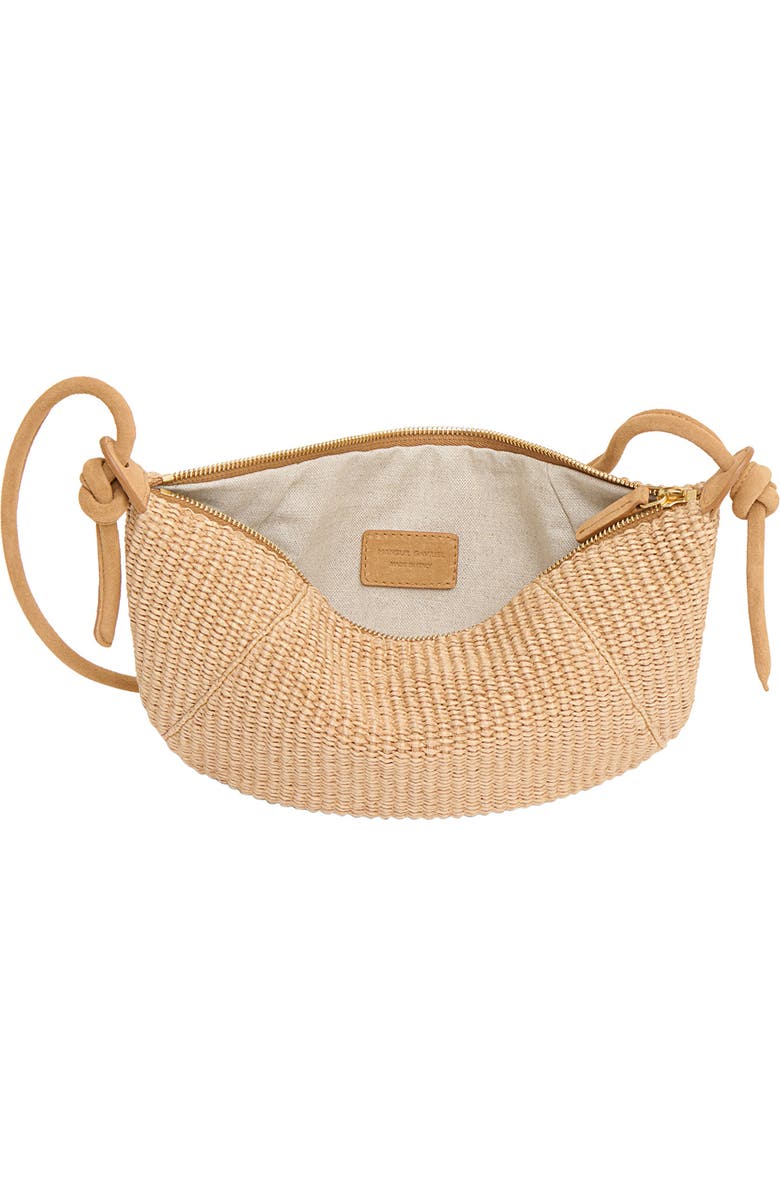 Mansur Gavriel Mini Fortuna Woven Raffia Bag, Alternate, color, Natural