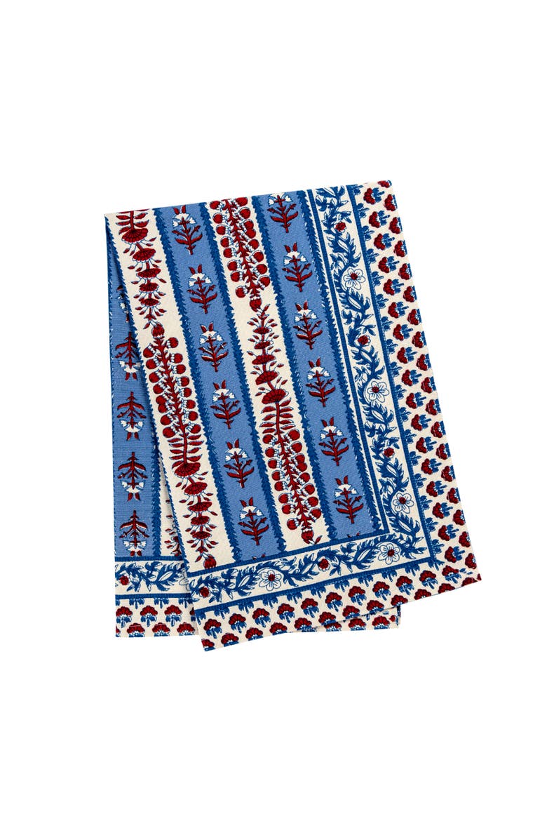 Provence Avignon Tea Towels, Main, color, Red/Blue 20" x 30"