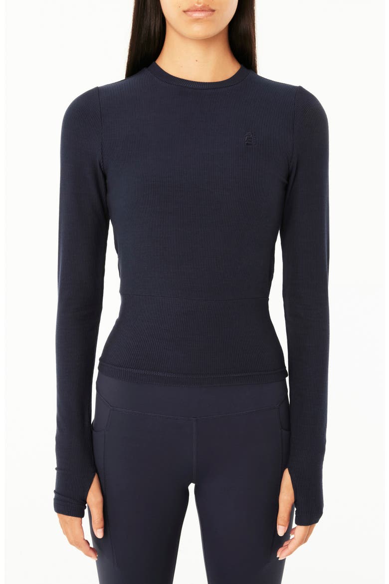 Free Play Rib Top, Main, color, DARK NAVY
