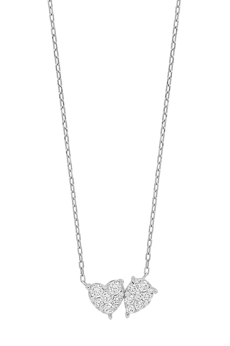 Mika Diamond Pendant Necklace (Nordstrom Exclusive), Main, color, 18K WHITE GOLD
