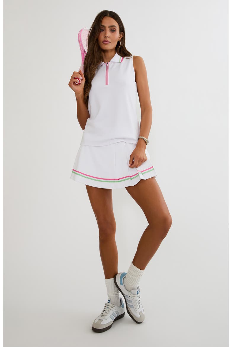 Zena Zip Performance Top, Alternate, color, COCONUT MILK