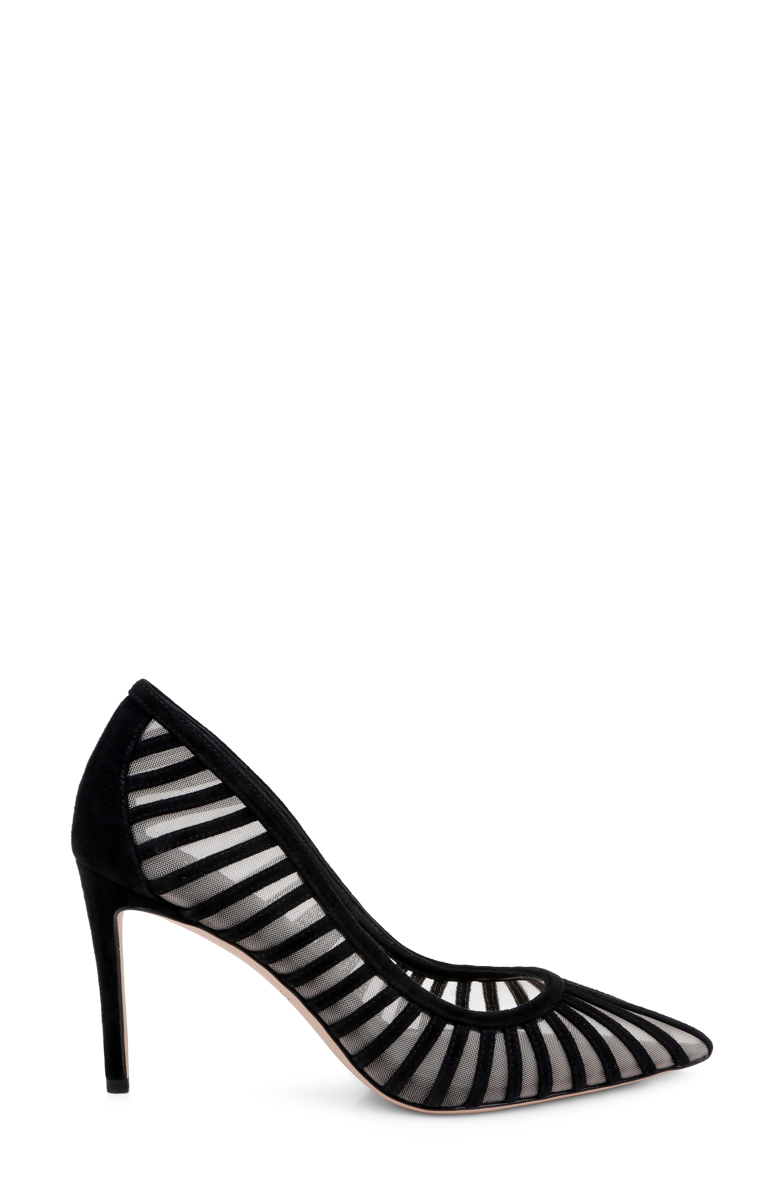Lenox Mesh Pump, Alternate, color, BLACK SUEDE