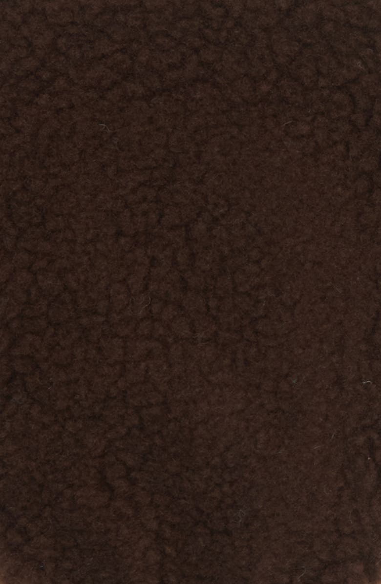 Moncler Fleece Fingerless Gloves, Alternate, color, Black Coffee