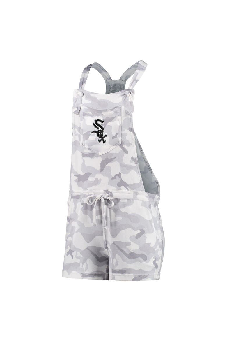 Women's Concepts Sport Gray Chicago White Sox Camo Romper Overalls, Alternate, color, Gray