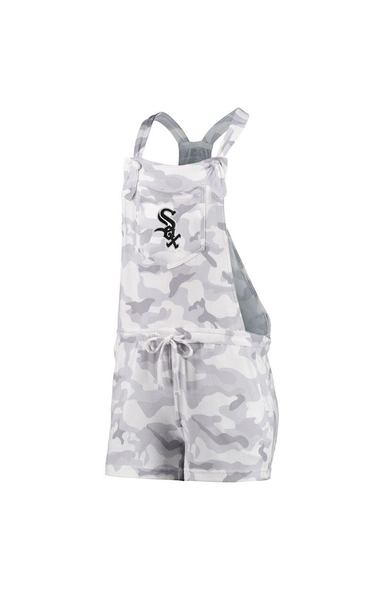 CONCEPTS SPORT Women's Concepts Sport Gray Chicago White Sox Camo Romper Overalls, Alternate, color, 