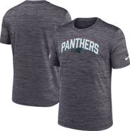 Nike Men's Nike Black Carolina Panthers Sideline Velocity Athletic Stack Performance T-Shirt
