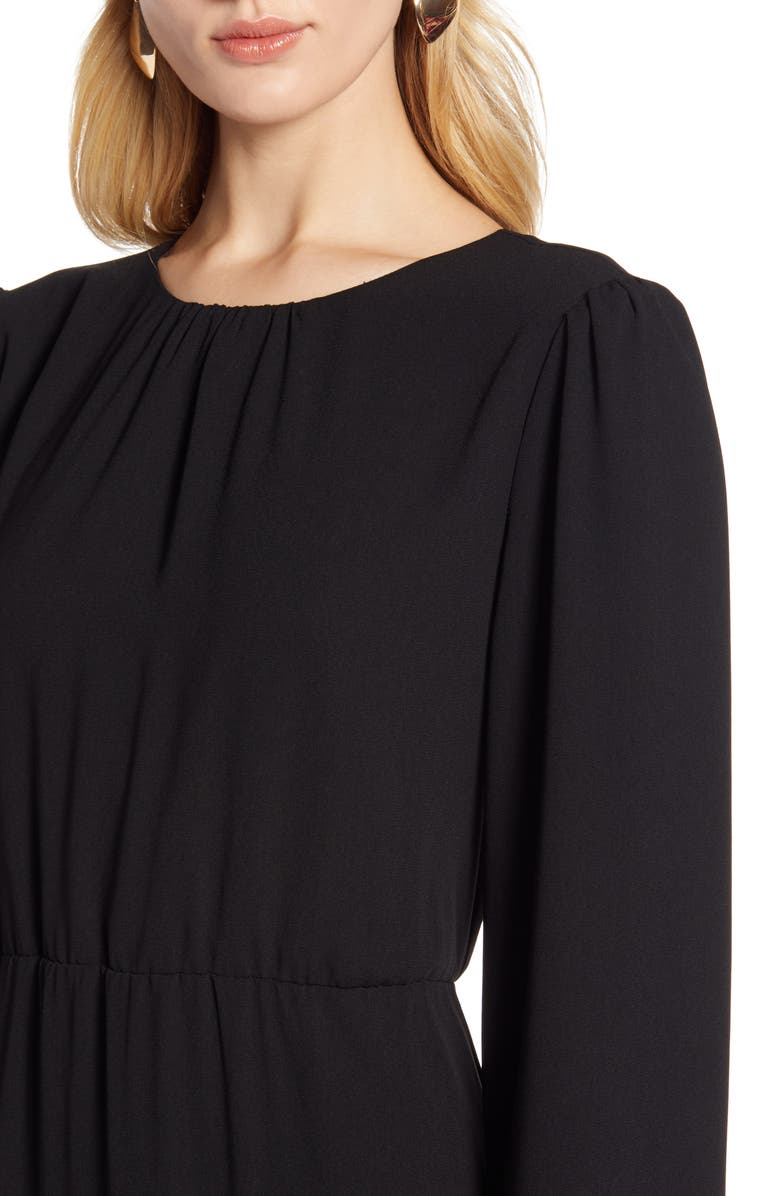 Halogen<sup>®</sup> Long Sleeve Midi Dress, Alternate, color, 