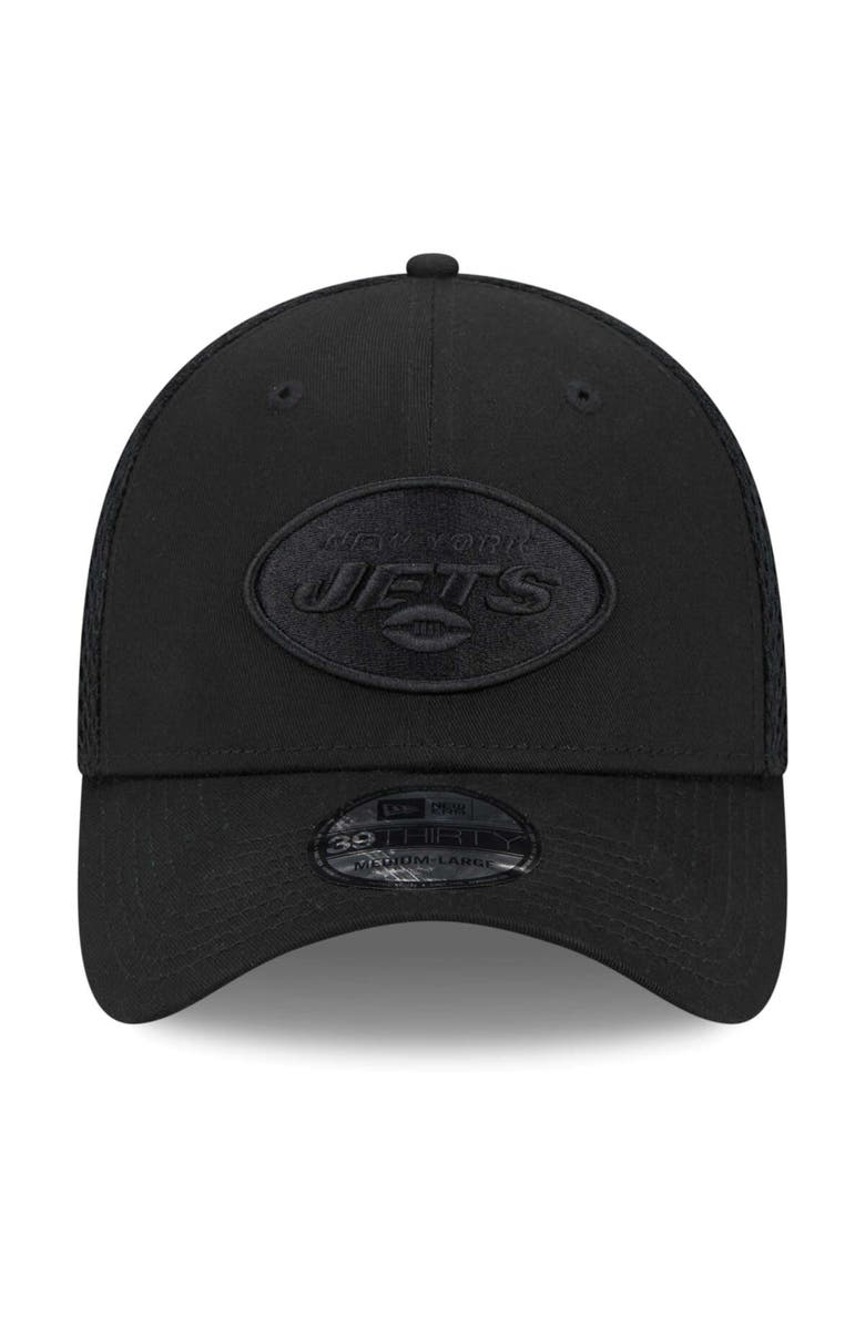 New Era Men's New Era Black New York Jets Main Neo 39THIRTY Flex Hat, Alternate, color, Black