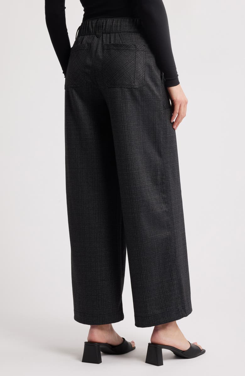Wit & Wisdom 'Ab'Leisure Pull-On High Waist Wide Leg Ponte Pants, Alternate, color, Navy Charcoal