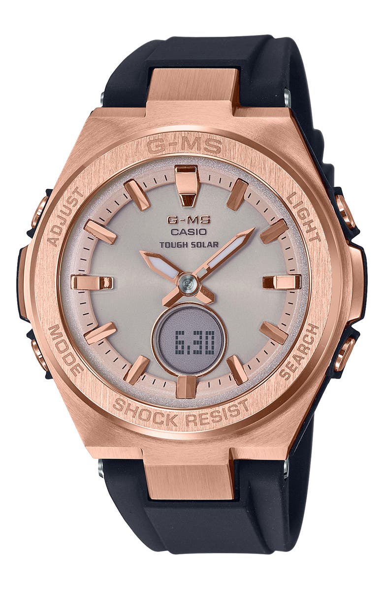 G-SHOCK G-MS Ana-Digi Resin Strap Watch, 38mm, Main, color, 