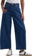 Wrangler Cowboy Raw Hem Seamed High Waist Ankle Barrel Jeans