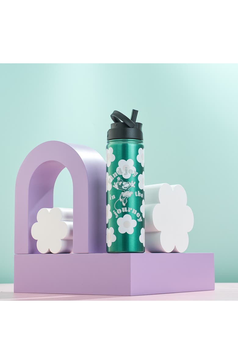 JoyJolt Minnie Mouse 22-Ounce Stainless Steel Water Bottle, Alternate, color, Green