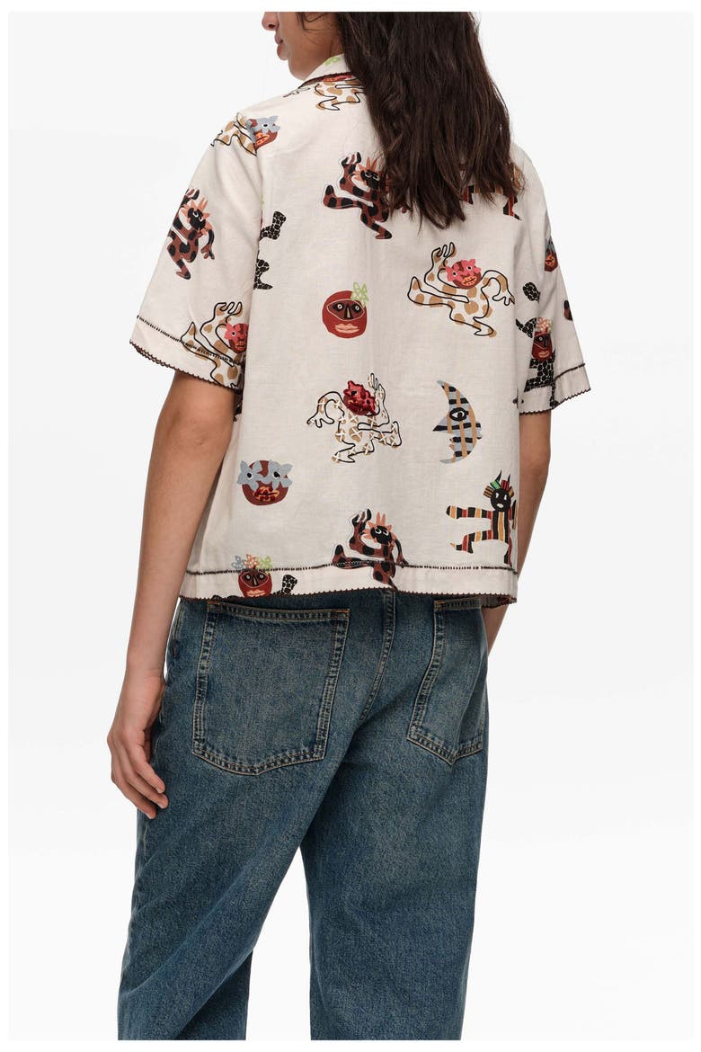 Samba Straight Shirt With Decorative Stitching, Alternate, color, SAMBA
