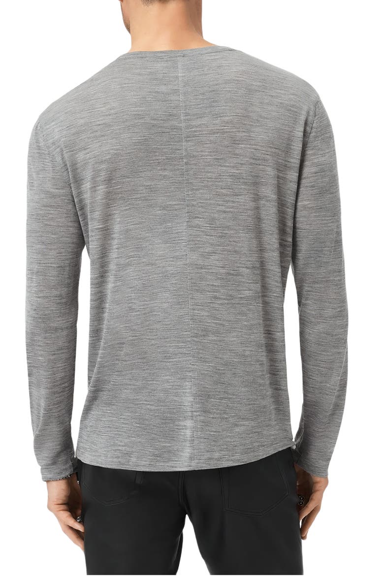 Clemente Lyocell & Wool Long Sleeve T-Shirt, Alternate, color, MED GREY