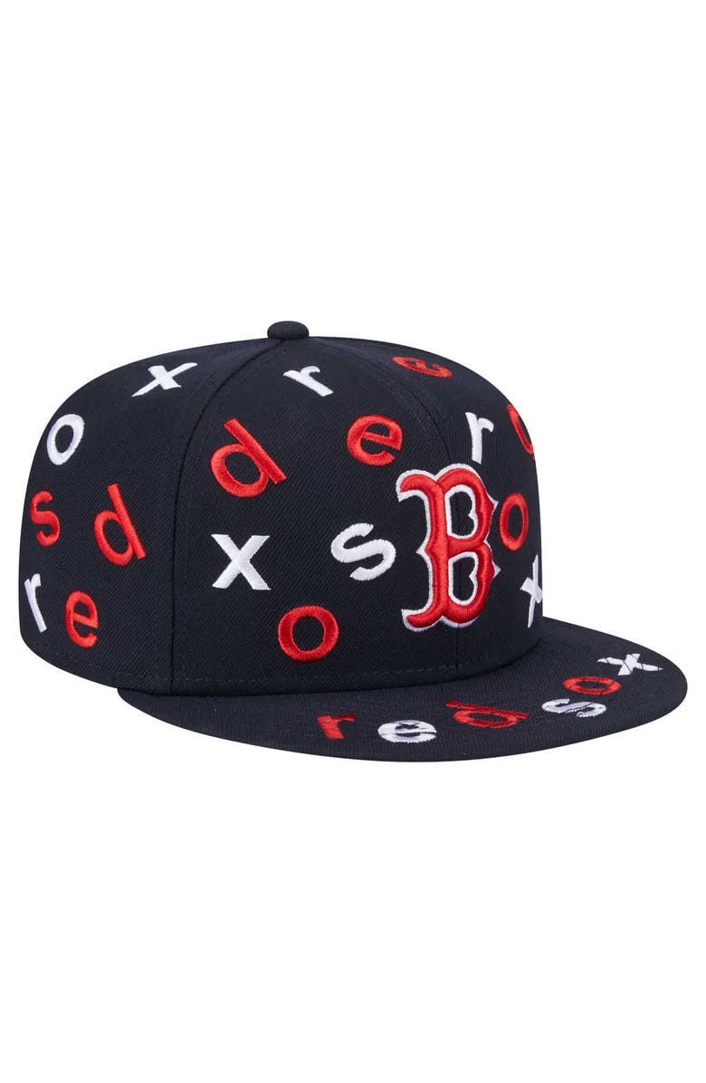 New Era Men's New Era Navy Boston Red Sox Team Confetti 59FIFTY Fitted Hat, Alternate, color, 