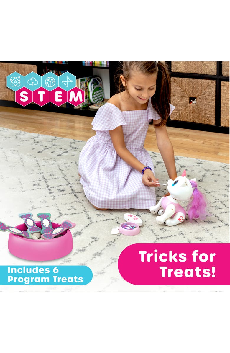 Power Your Fun Robo Pets Unicorn Toys 2pk, Alternate, color, White, Pink