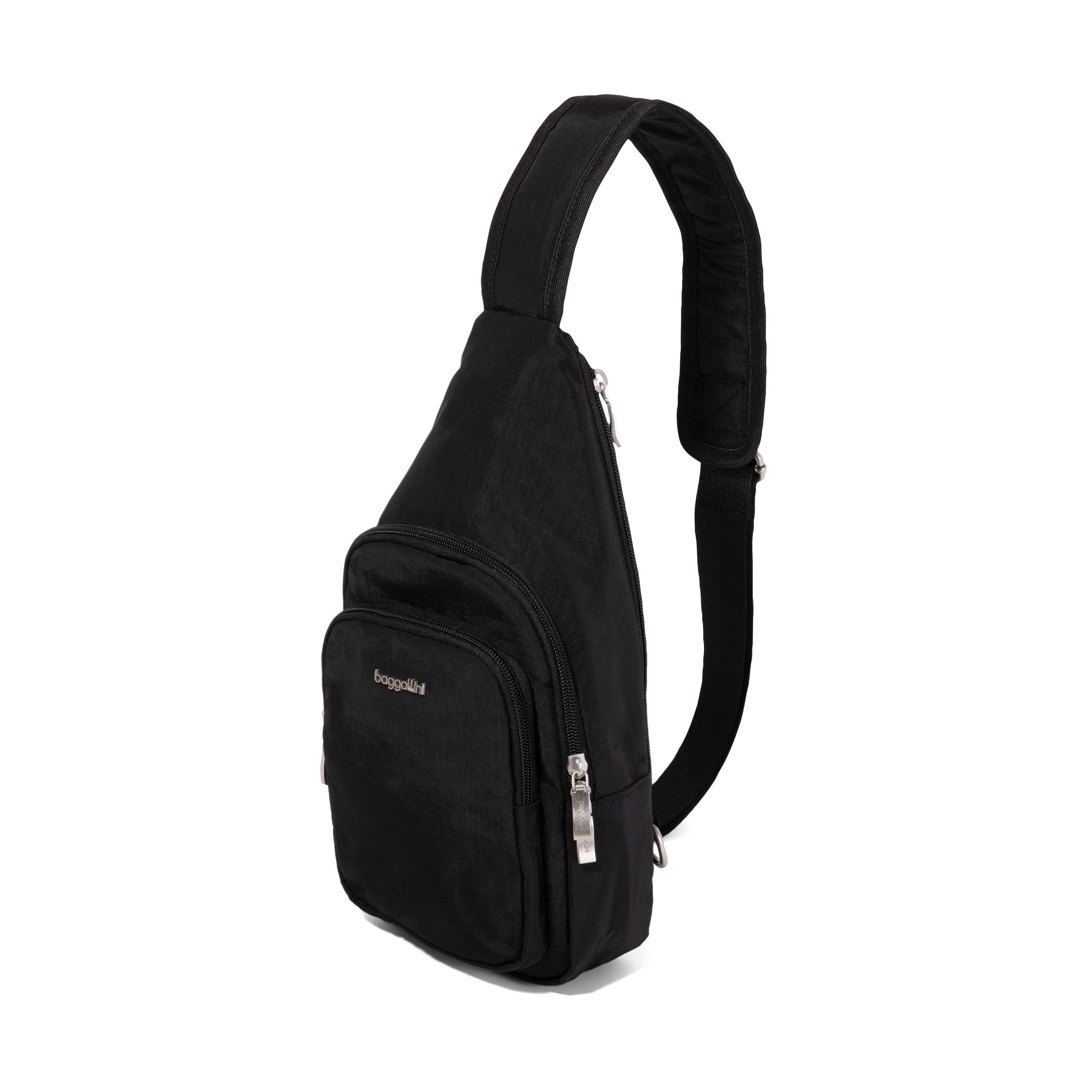 BAGGALLINI Modern Sling Bag EMF Blocking Pouch, Alternate, color, Black