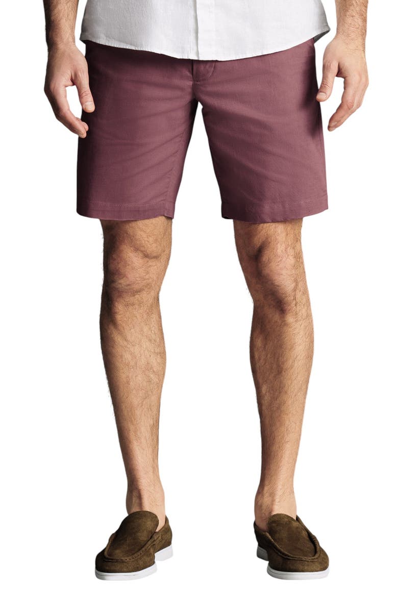 Cotton Linen Shorts, Main, color, Pink