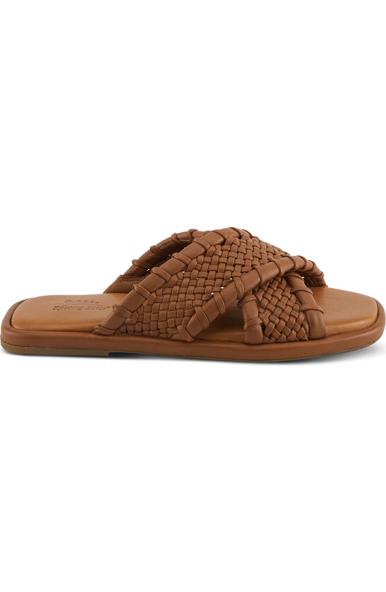 Spring Step Montauk Slide Sandal, Alternate, color, Brown