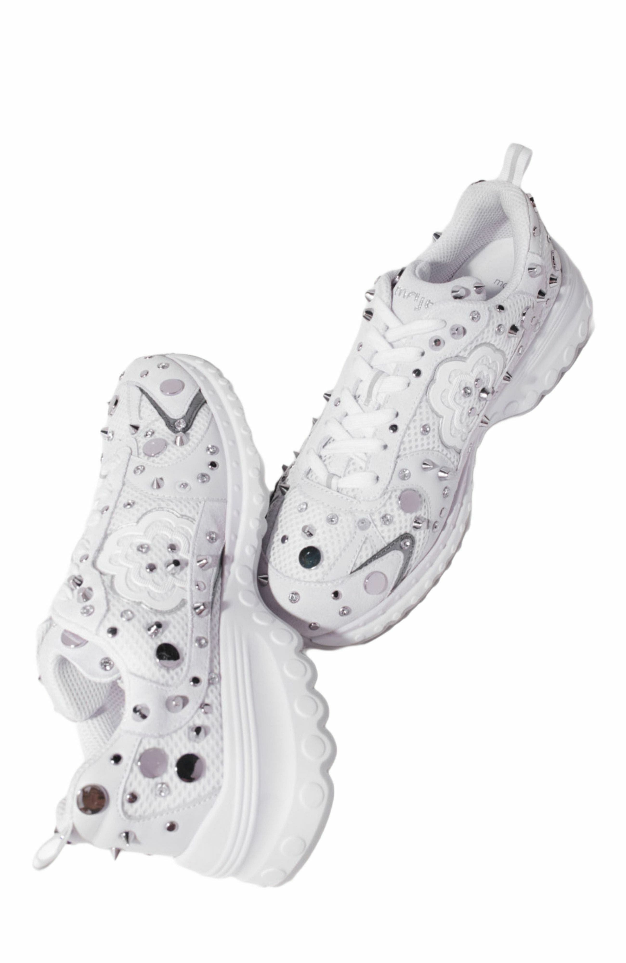 maje M stud trainers, Alternate, color, 