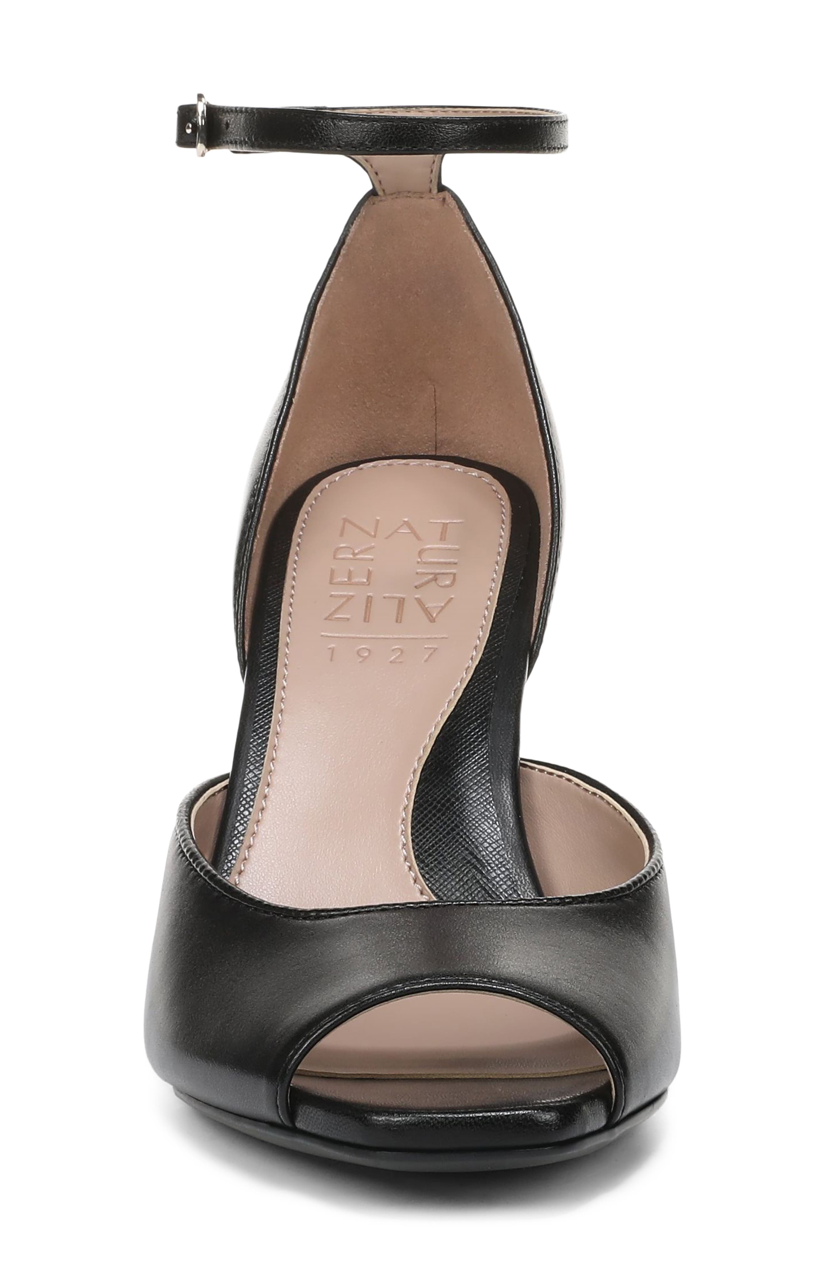 Naturalizer Asha Ankle Strap Peep Toe Pump, Alternate, color, 
