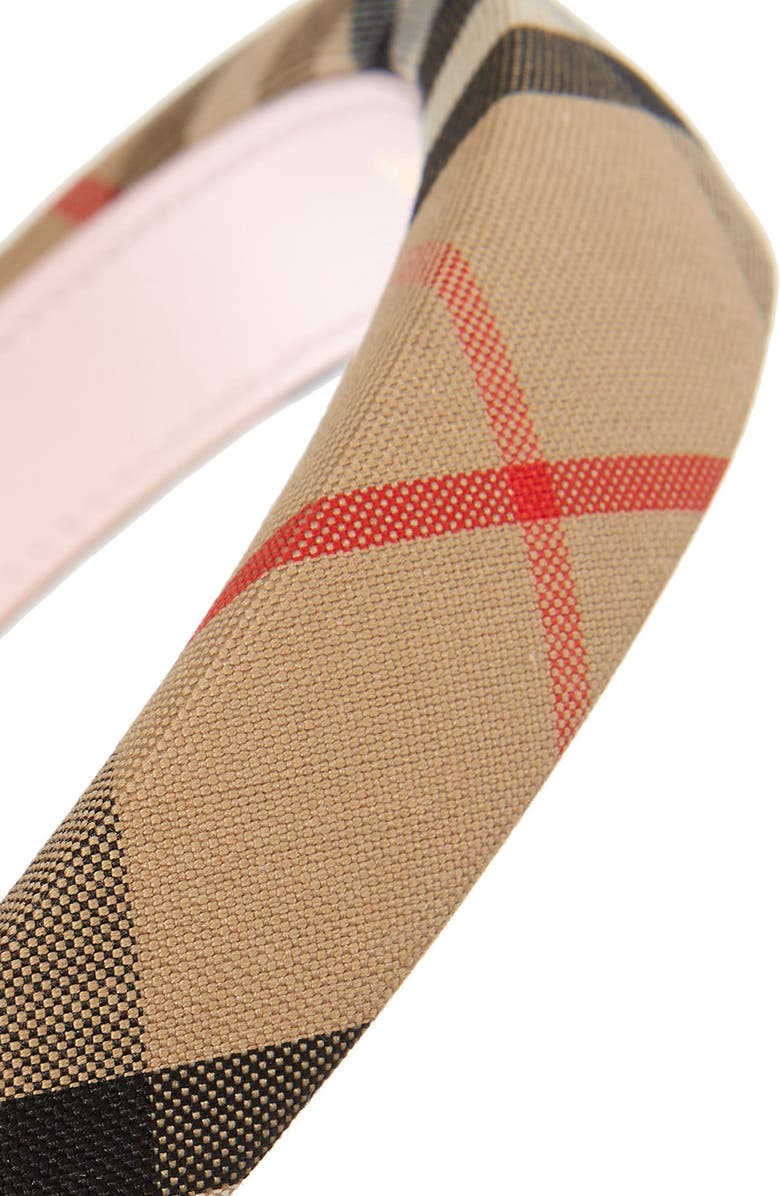 Burberry Vintage Check Headband, Alternate, color,