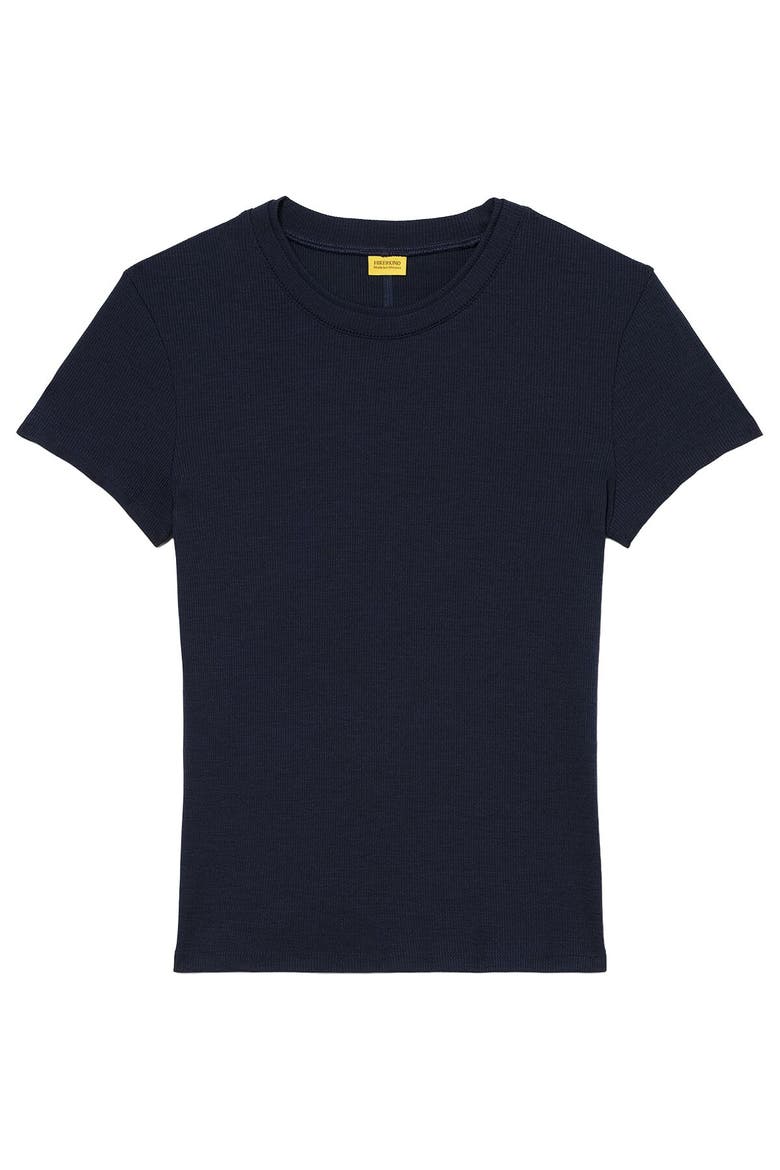 Ribbed Merino T-Shirt - Women's, Alternate, color, Woad