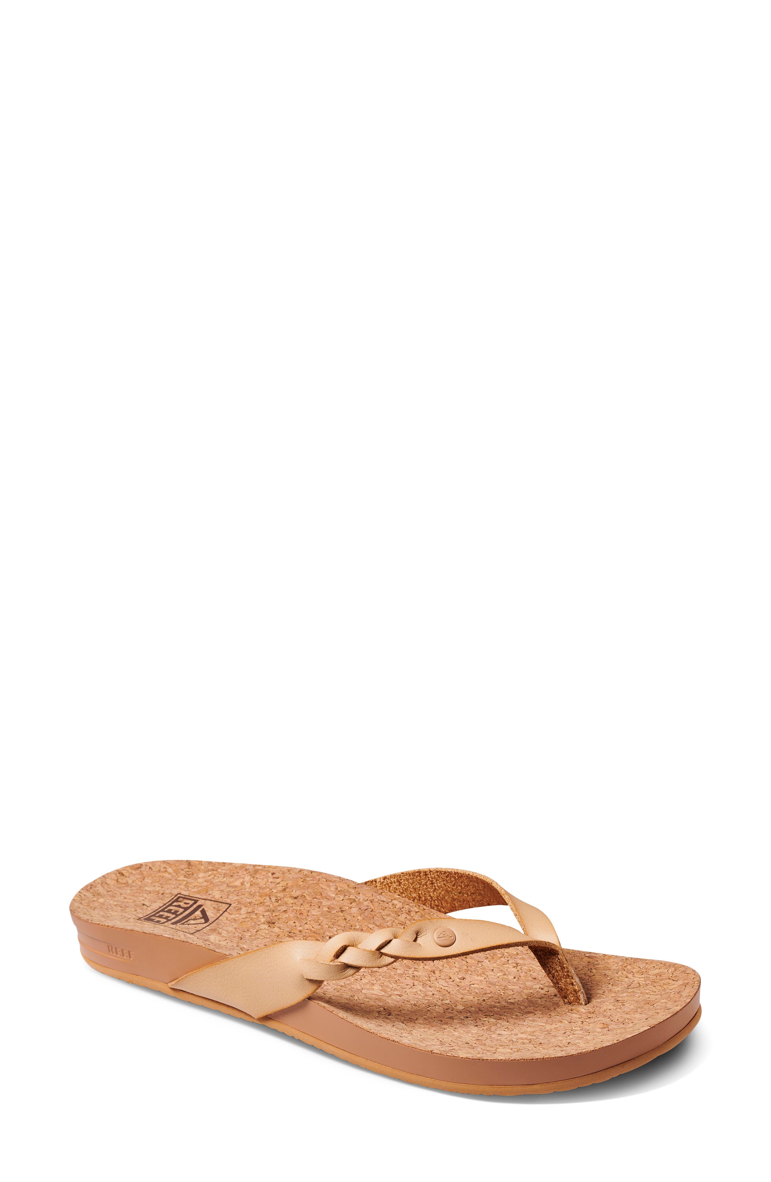 Reef Cushion Court Twist Flip Flop, Main, color, 