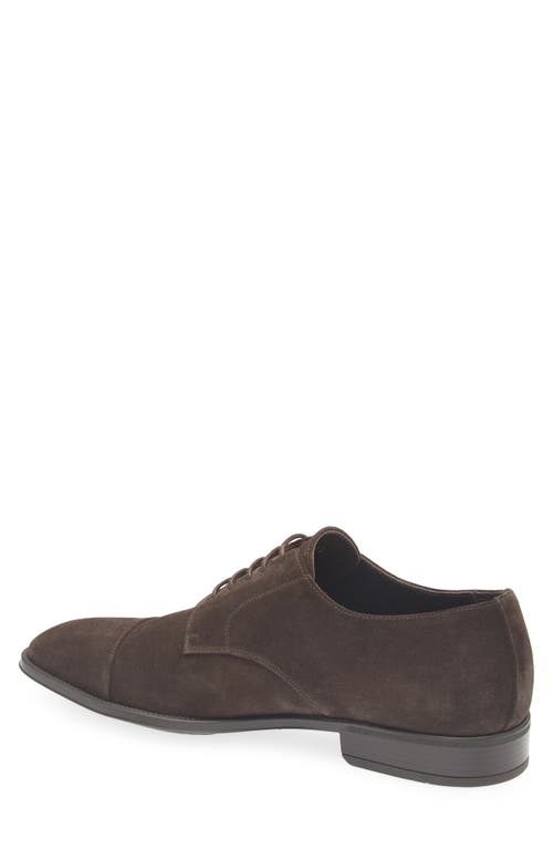 Canali Cap Toe Derby In Animal Print